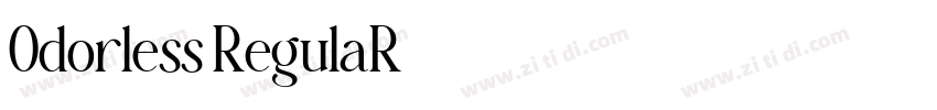 Odorless RegulaR字体转换 Odorless RegulaR字体转换